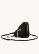 Prada Triangular mini crossbodytas met leren details en pailletten