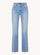 Expresso High waist flared jeans met lichte wassing