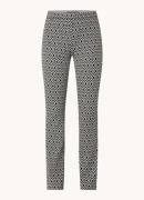 BRAX Malou high waist flared legging met print