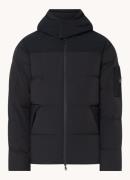 Boggi Milano B-tech puffer jack met donsvulling en capuchon