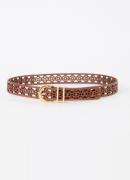 Maje Riem van leer met cut-out detail