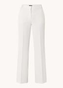 Sisley High waist straight fit pantalon van travelstof