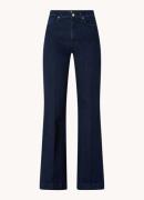 7 For All Mankind Dojo high waist flared jeans met donkere wassing