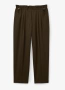 Reiss Essie mid waist tapered fit broek met trekkoord