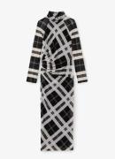 Reiss Darla midi jurk met print en col