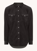 Boggi Milano Regular fit overshirt van corduroy met borstzakken