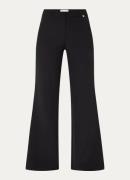 Fabienne Chapot High waist flared fit pantalon met steekzakken