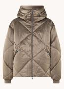 Beaumont Nowy puffer jack met quilt patroon