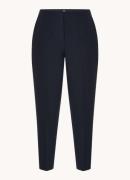 HUGO BOSS Mid waist tapered fit cropped pantalon met steekzakken