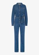 Studio Anneloes Ariane slim fit jumpsuit van denim