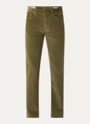 Gant Straight fit broek van corduroy met steekzakken