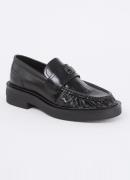 Tommy Hilfiger Loafer van leer met logo