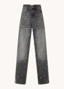 Essentiel Antwerp Garment high waist wide leg jeans met gekleurde wass...