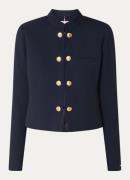 Tommy Hilfiger Cropped blazer met sierknopen en borstzak