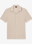 Reiss Carter regular fit overhemd met jacquard dessin