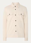 Selected Homme Overshirt in biologische katoenblend met borstzakken