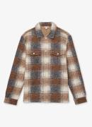 Reiss Marlo overshirt in wolblend met ruitprint