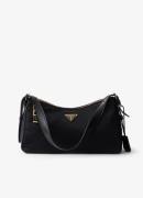 Prada Re-Nylon Aimée Large schoudertas met leren details