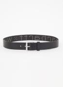 Carhartt WIP Script riem van leer met studs