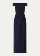 Ralph Lauren Off shoulder maxi jurk met plooidetail