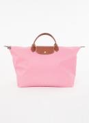 Longchamp Le Pliage handtas L met leren details