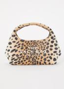 Marc Jacobs The Sack Cheetah handtas van leer met uitneembaar etui