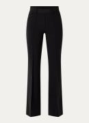 Gardeur Mid waist flared fit pantalon met steekzakken