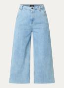 HUGO BOSS Sorcerous high waist wide leg cropped jeans met lichte wassi...