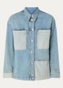 Mos Mosh Lydia overshirt van denim met borstzakken