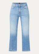 HUGO BOSS Soft Kick high waist flared cropped jeans met lichte wassing