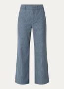 Modström Magdalena high waist flared jeans met streepprint