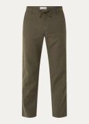 Selected Homme Slimtape Brody slim fit pantalon in linnenblend