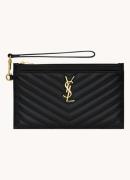 Saint Laurent Cassandre Matelassé Large clutch van lamsleer