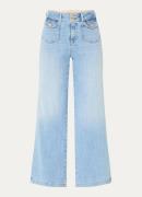 Mos Mosh MMColette high waist wide leg jeans met klepzakken