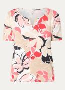 BRAX Carina T-shirt met bloemenprint