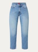 HUGO BOSS 938 high waist cropped mom jeans met medium wassing