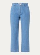 L.K.Bennett Willow high waist straight leg cropped jeans met medium wa...