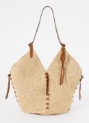 Isabel Marant Tampa schoudertas in raffia