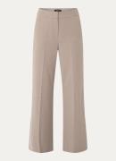 Claudia Sträter High waist wide fit pantalon met steekzakken