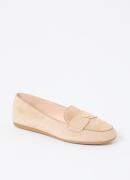 Dune London Gina loafer van leer met logo