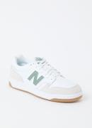 New Balance 480 sneaker van leer met suède details