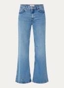 Fabienne Chapot Thea high waist wide leg jeans in lyocellblend met bor...