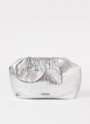 Essentiel Antwerp Hamaretto crossbodytas met metallic finish en afneem...