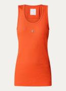 Givenchy Ribgebreide tanktop met logo