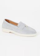 Dune London Grinning loafer van suède