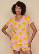 Snurk Lemon pyjamatop met print