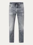 Diesel 2030 D-Krooley slim fit joggingbroek van denim met gekleurde wa...