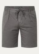 Profuomo Straight fit korte broek met trekkoord en steekzakken