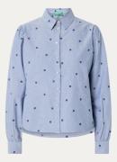 Benetton Cropped blouse met borduring