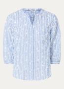 BRAX Velia blouse met bloemborduring